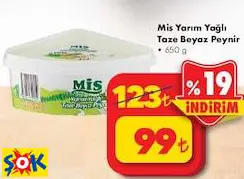 MİS YARIM YAĞLI TAZE BEYAZ PEYNİR 650 G MİS YARIM YAĞLI TAZE BEYAZ PEYNİR 650 G
